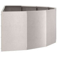 Produktbild för Planteringskärl Silver 120 x 60 x 35 cm Rostfritt stål