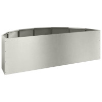 Produktbild för Planteringskärl Silver 120 x 60 x 35 cm Rostfritt stål