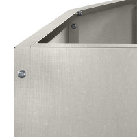 Produktbild för Planteringskärl Silver 120 x 60 x 35 cm Rostfritt stål