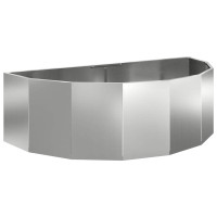 Produktbild för Planteringskärl Silver 120 x 60 x 35 cm Galvaniserat Stål