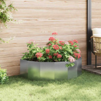 Produktbild för Planteringskärl Silver 120 x 60 x 35 cm Galvaniserat Stål