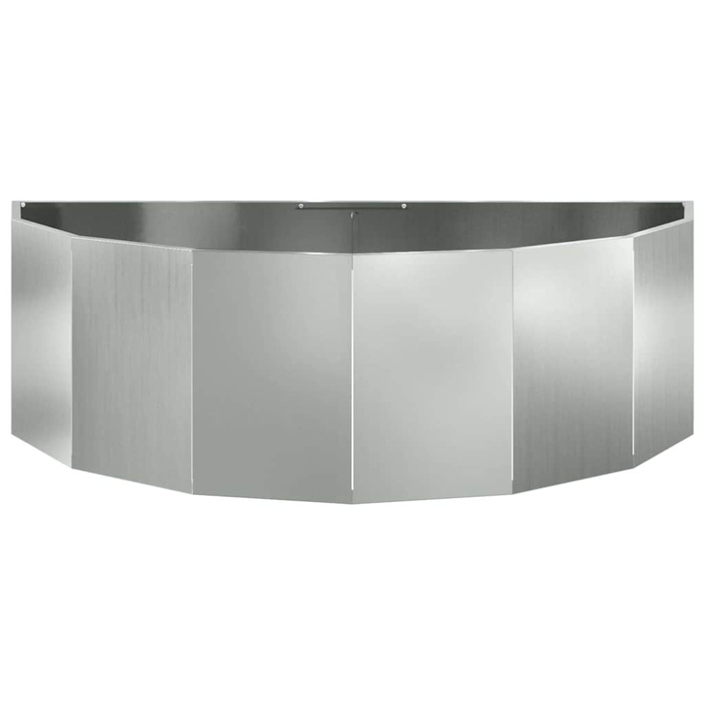 Produktbild för Planteringskärl Silver 120 x 60 x 35 cm Galvaniserat Stål