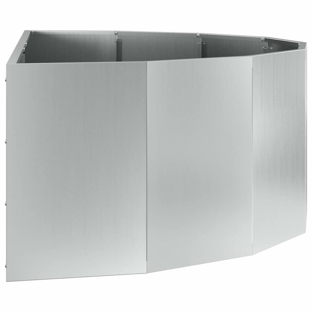 Produktbild för Planteringskärl Silver 120 x 60 x 35 cm Galvaniserat Stål