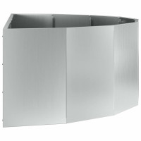 Produktbild för Planteringskärl Silver 120 x 60 x 35 cm Galvaniserat Stål
