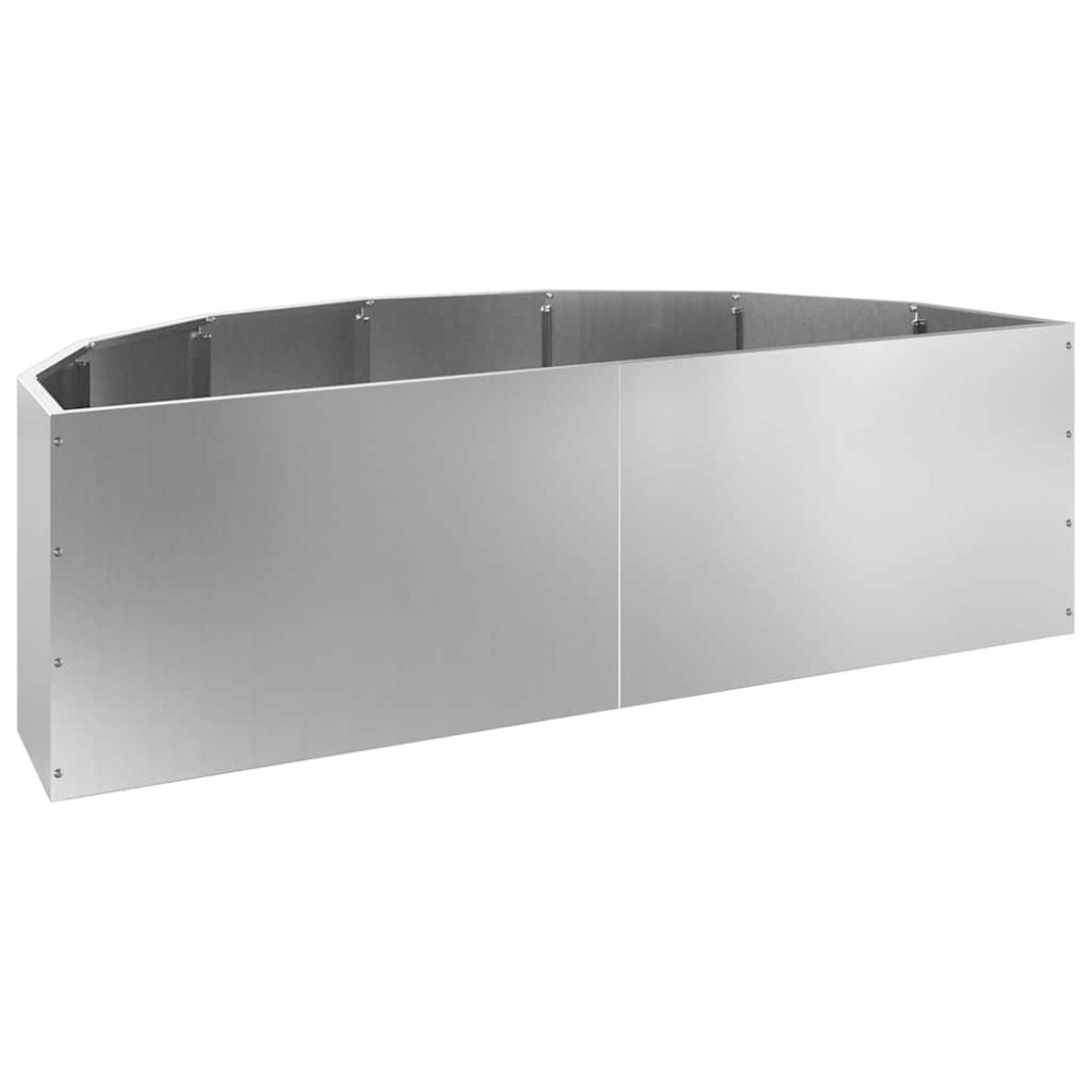 Produktbild för Planteringskärl Silver 120 x 60 x 35 cm Galvaniserat Stål