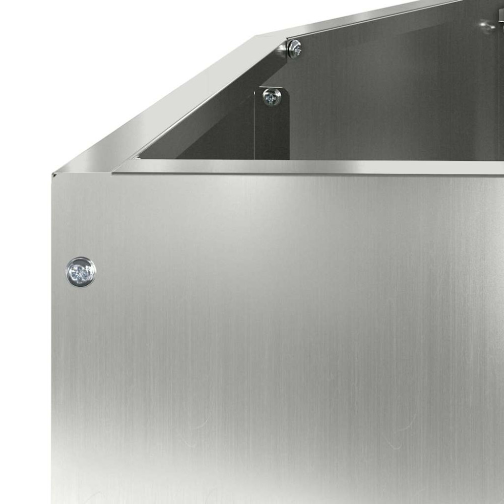 Produktbild för Planteringskärl Silver 120 x 60 x 35 cm Galvaniserat Stål