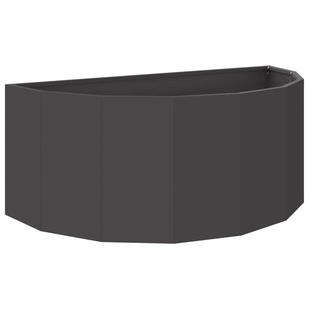 Produktbild för Planteringskärl Svart 90 x 45 x 35 cm Stål