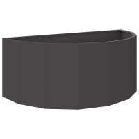 Produktbild för Planteringskärl Svart 90 x 45 x 35 cm Stål