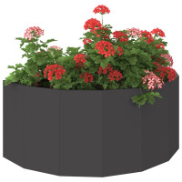 Produktbild för Planteringskärl Svart 90 x 45 x 35 cm Stål