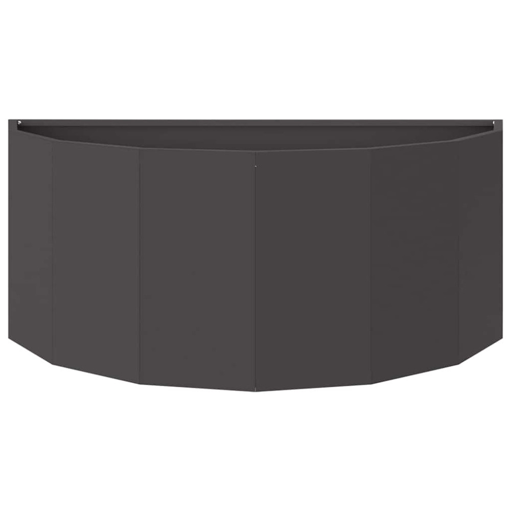Produktbild för Planteringskärl Svart 90 x 45 x 35 cm Stål