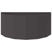 Produktbild för Planteringskärl Svart 90 x 45 x 35 cm Stål