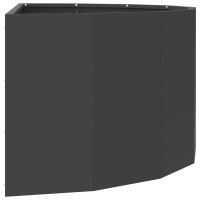 Produktbild för Planteringskärl Svart 90 x 45 x 35 cm Stål