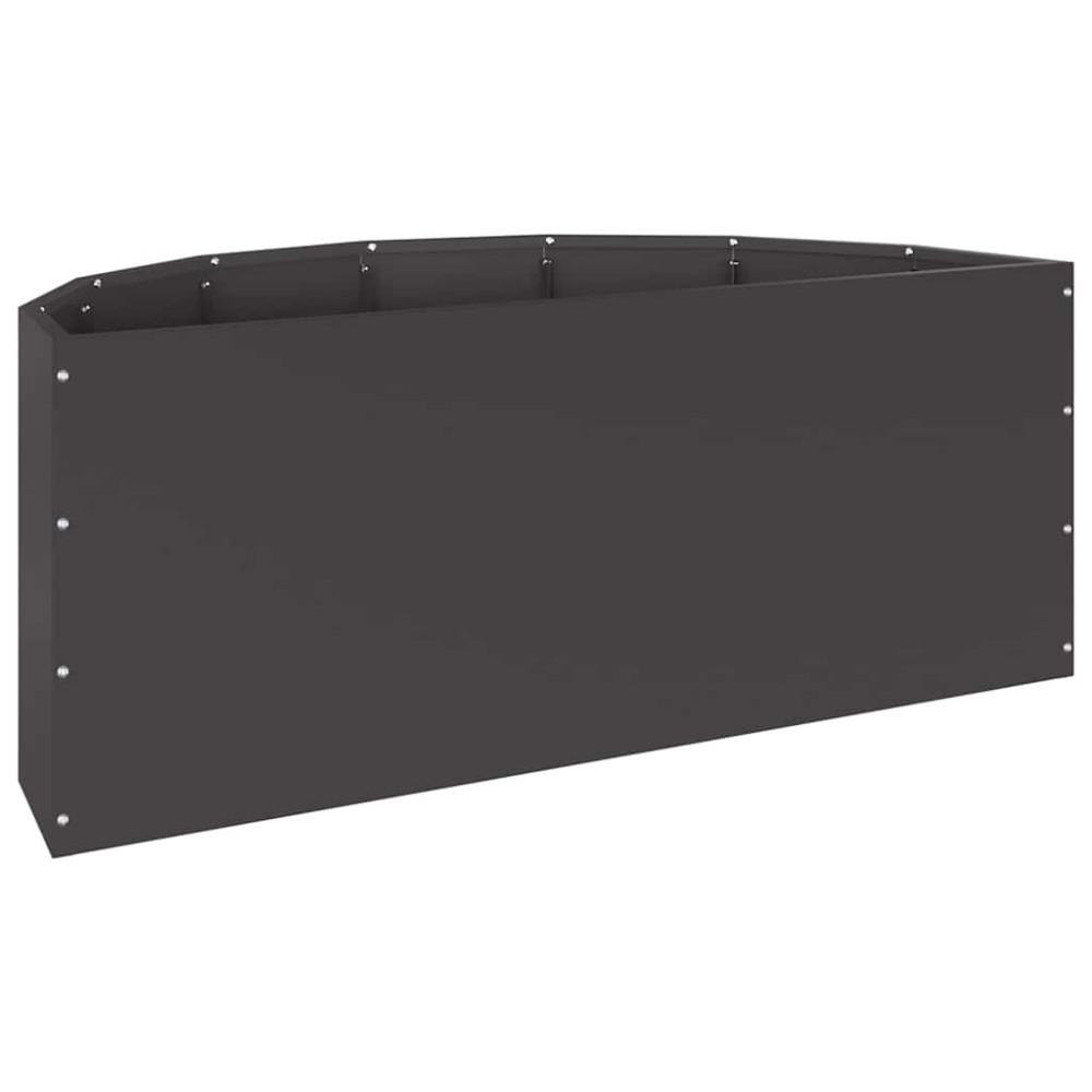 Produktbild för Planteringskärl Svart 90 x 45 x 35 cm Stål