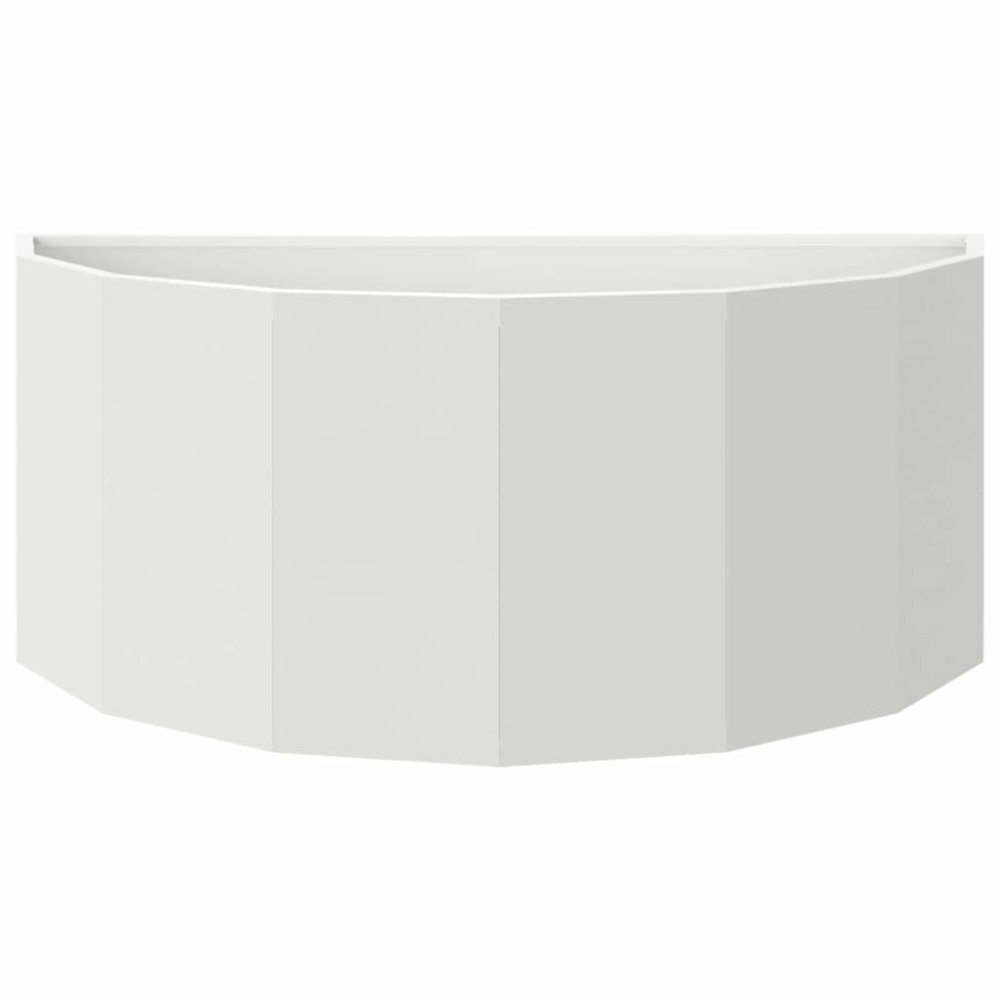 Produktbild för Planteringskärl Vit 90 x 45 x 35 cm Stål