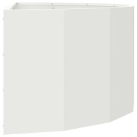 Produktbild för Planteringskärl Vit 90 x 45 x 35 cm Stål