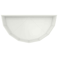 Produktbild för Planteringskärl Vit 90 x 45 x 35 cm Stål