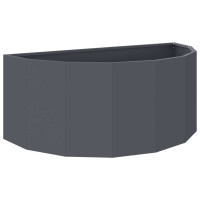 Produktbild för Planteringskärl Antracit 90 x 45 x 35 cm Stål