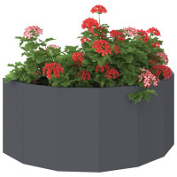 Produktbild för Planteringskärl Antracit 90 x 45 x 35 cm Stål