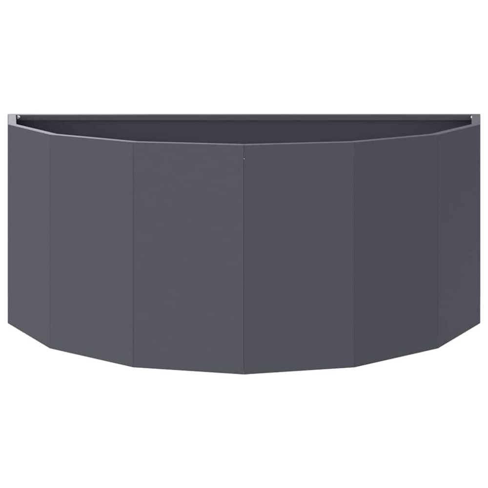 Produktbild för Planteringskärl Antracit 90 x 45 x 35 cm Stål