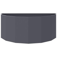 Produktbild för Planteringskärl Antracit 90 x 45 x 35 cm Stål