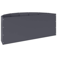 Produktbild för Planteringskärl Antracit 90 x 45 x 35 cm Stål