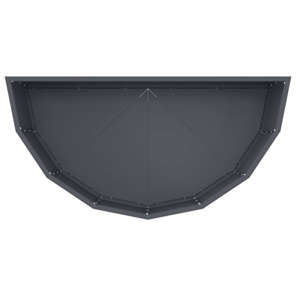 Produktbild för Planteringskärl Antracit 90 x 45 x 35 cm Stål