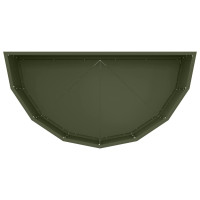 Produktbild för Planteringskärl Olivgrön 90 x 45 x 35 cm Stål
