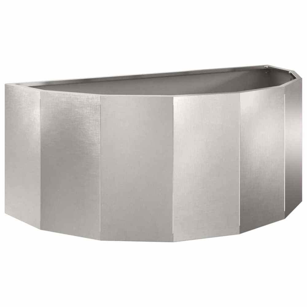 Produktbild för Planteringskärl Silver 90 x 45 x 35 cm Rostfritt stål