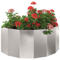 Produktbild för Planteringskärl Silver 90 x 45 x 35 cm Rostfritt stål
