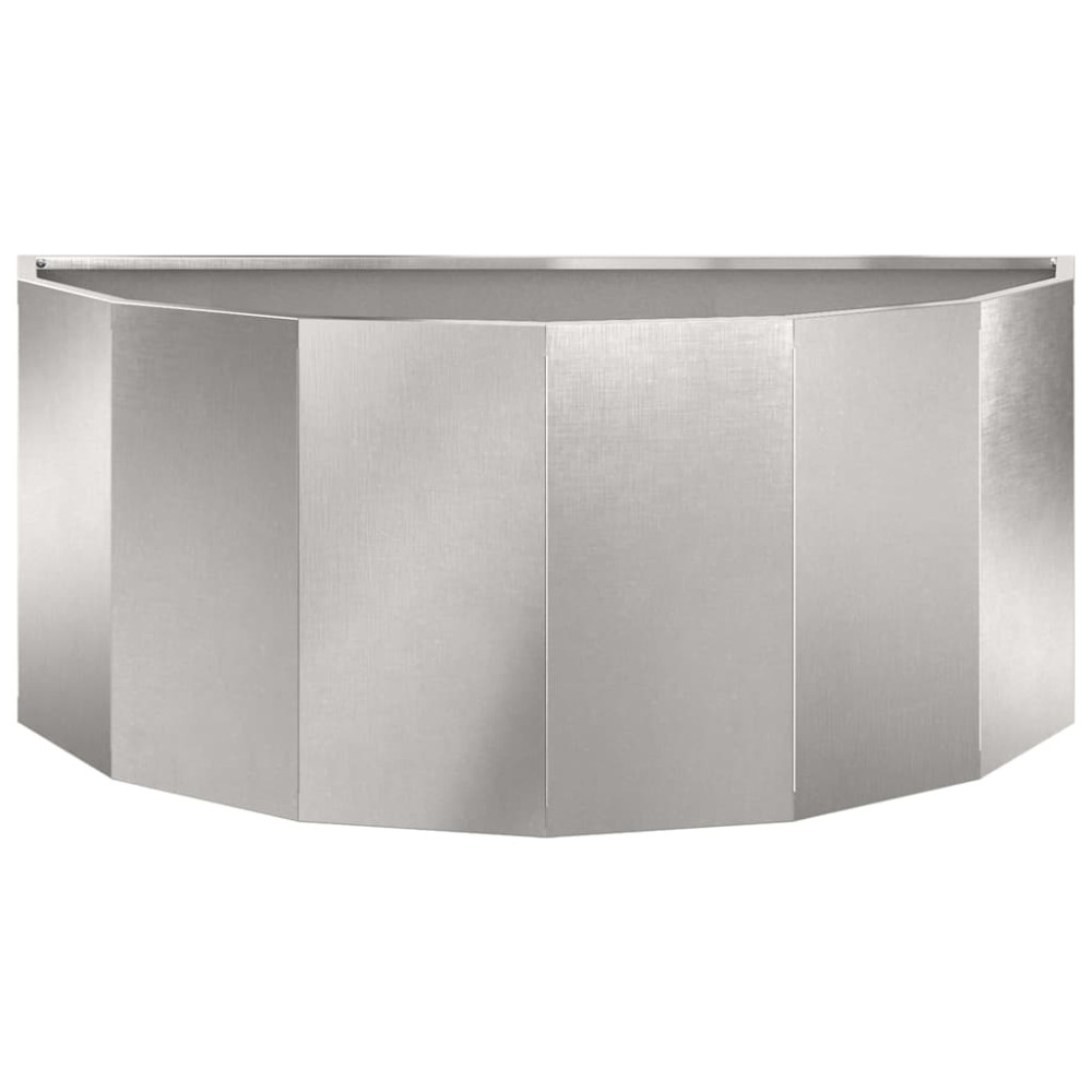 Produktbild för Planteringskärl Silver 90 x 45 x 35 cm Rostfritt stål