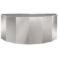 Produktbild för Planteringskärl Silver 90 x 45 x 35 cm Rostfritt stål