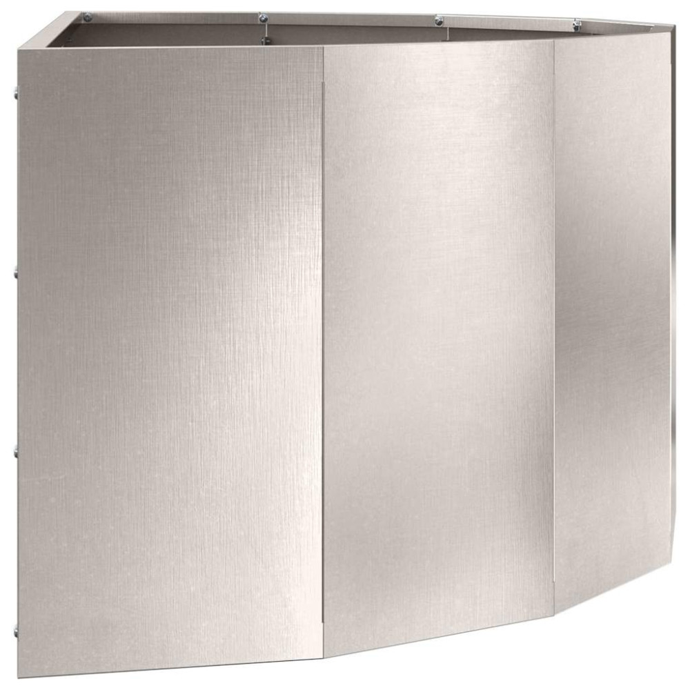 Produktbild för Planteringskärl Silver 90 x 45 x 35 cm Rostfritt stål