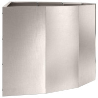 Produktbild för Planteringskärl Silver 90 x 45 x 35 cm Rostfritt stål