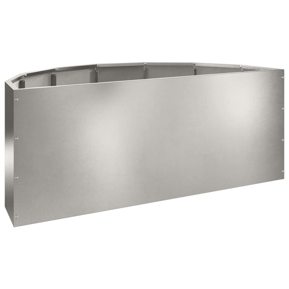 Produktbild för Planteringskärl Silver 90 x 45 x 35 cm Rostfritt stål