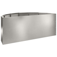 Produktbild för Planteringskärl Silver 90 x 45 x 35 cm Rostfritt stål