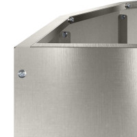 Produktbild för Planteringskärl Silver 90 x 45 x 35 cm Rostfritt stål