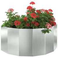 Produktbild för Planteringskärl Silver 90 x 45 x 35 cm Galvaniserat Stål