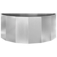 Produktbild för Planteringskärl Silver 90 x 45 x 35 cm Galvaniserat Stål