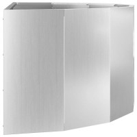 Produktbild för Planteringskärl Silver 90 x 45 x 35 cm Galvaniserat Stål