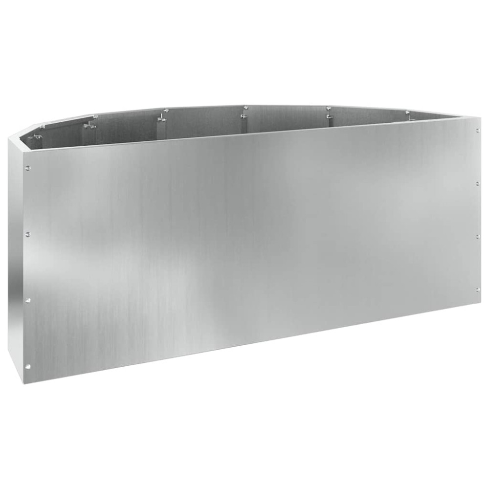 Produktbild för Planteringskärl Silver 90 x 45 x 35 cm Galvaniserat Stål