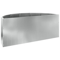 Produktbild för Planteringskärl Silver 90 x 45 x 35 cm Galvaniserat Stål