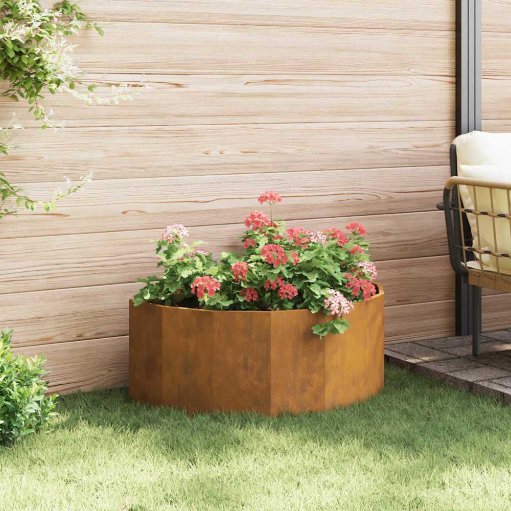 Produktbild för Planteringskärl Rostig 90 x 45 x 35 cm Väderbeständig stål