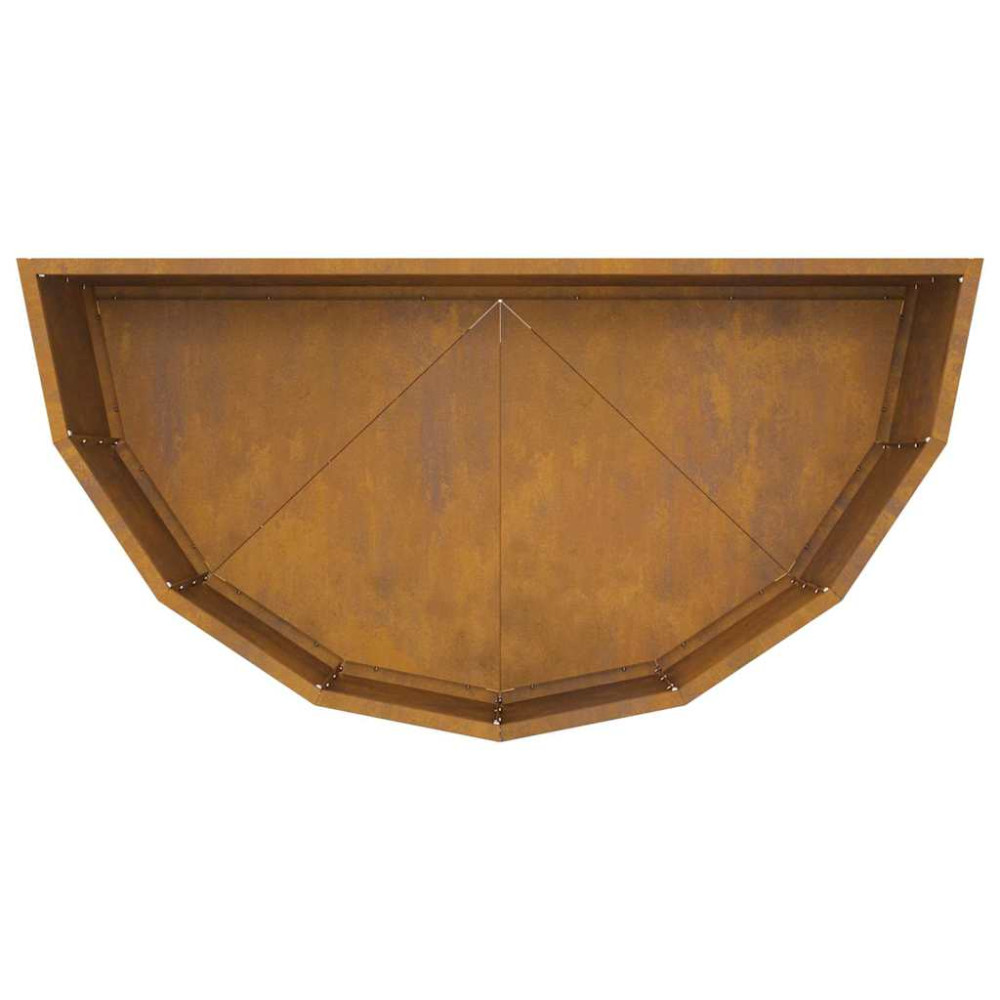 Produktbild för Planteringskärl Rostig 90 x 45 x 35 cm Väderbeständig stål