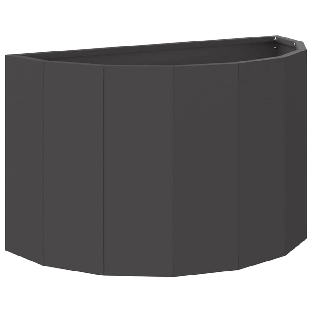 Produktbild för Planteringskärl Svart 60 x 30 x 35 cm Stål
