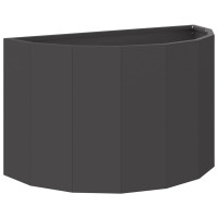 Produktbild för Planteringskärl Svart 60 x 30 x 35 cm Stål