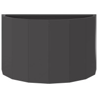 Produktbild för Planteringskärl Svart 60 x 30 x 35 cm Stål