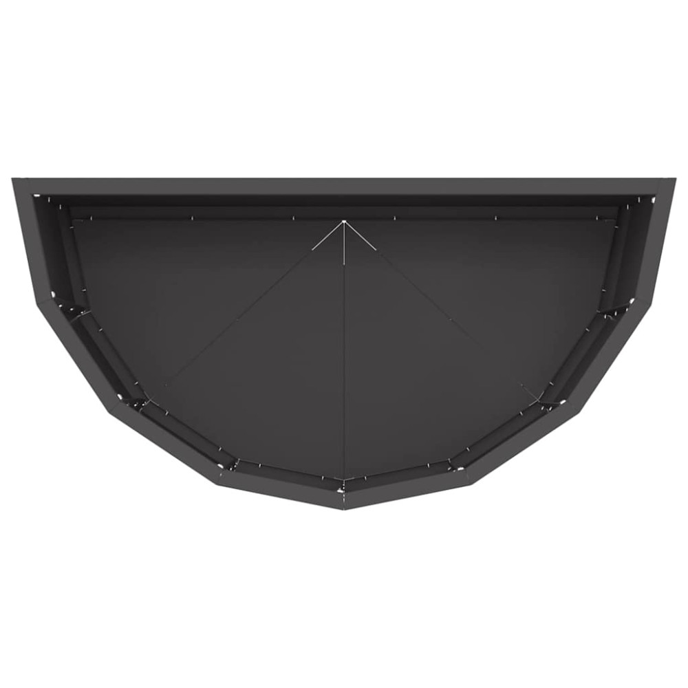 Produktbild för Planteringskärl Svart 60 x 30 x 35 cm Stål