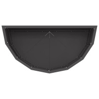 Produktbild för Planteringskärl Svart 60 x 30 x 35 cm Stål