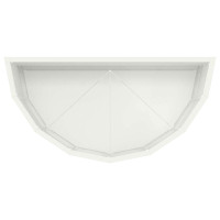 Produktbild för Planteringskärl Vit 60 x 30 x 35 cm Stål