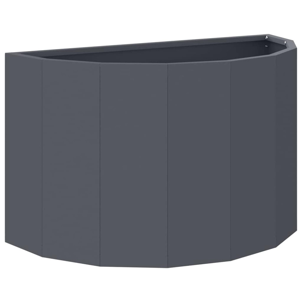 Produktbild för Planteringskärl Antracit 60 x 30 x 35 cm Stål